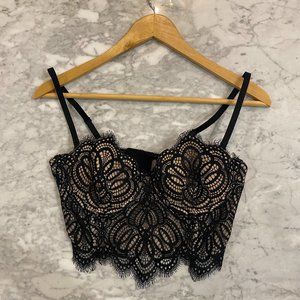 Victorias Secret Black Lace Bustier(dynamite dupe)
